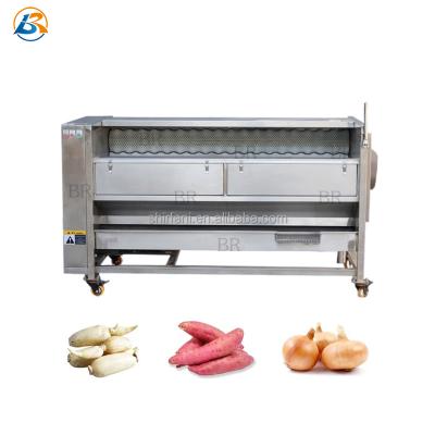 China Industrial Potato Taro Cassava Carrot Coconut Washing Peeling Machine for sale