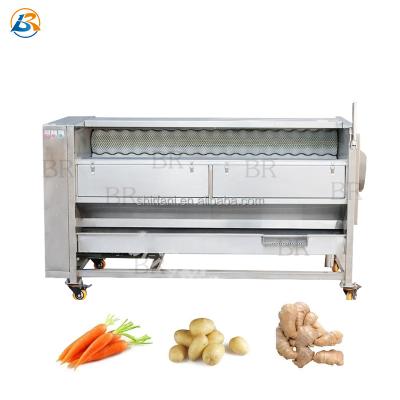 中国 Automatic potato cassava taro washing peeling machine washing peeler for sale 販売のため