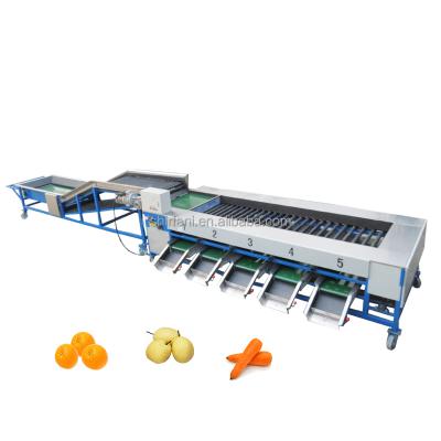 China Automatic Tomato Sorting Machine Potatoes Fruit Apple Size Sorting Onion Blueberry Diameter Grading Machine for sale