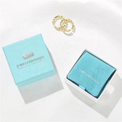 China Handmade New Style Biodegradable Packaging Box With Jewelry Pouch for sale