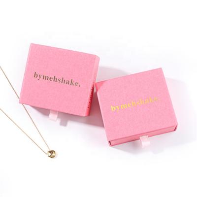 China Fashion Jewelry Packaging Drawer Box Ring Earring Necklace Bracelet Paper Cardboard Paper Jewelry Box for sale