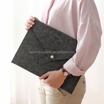 China Recyclable Felt And Leather PU Sleeve Case Pouch Bag For iPad 2/3/4 AIR/AIR2 for sale