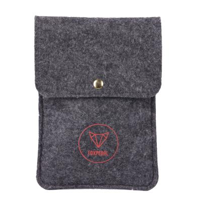 China Recyclable High End Felt Fabric Envelope Pouch With Snap Closure for sale