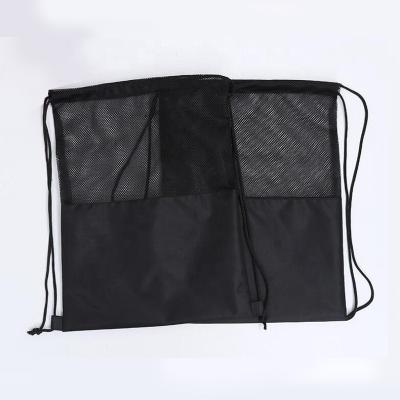 China Large Recyclable Durable Customized Nylon Mesh Drawstring Gift Bag for sale