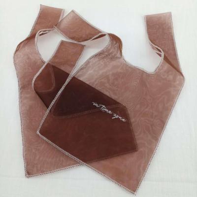 China Recyclable Hot Organza Tote Bag Vest Style With Logo for sale