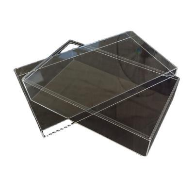 China Europe Color Customizable Transparent Acrylic Dust Cover Display Storage Box With Lid for sale