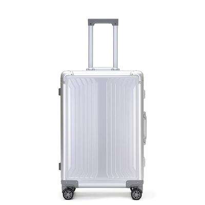 China Aluminum Manufacturer Aluminum Luggage Trolley Trolley Business Suitcase Travel Bag 3 Pieces 20