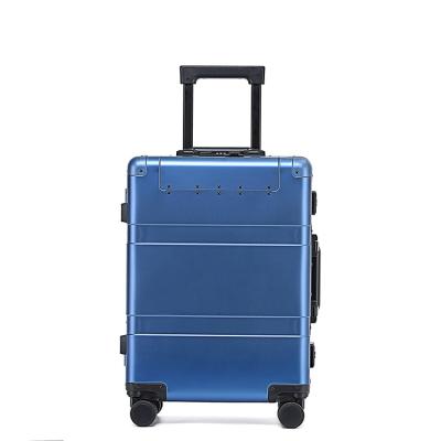 China Cheapest Storage Aluminum Suitcase Full Aluminum Alloy Luggage Travel Bags With Divider Wet And Dry Bag 20