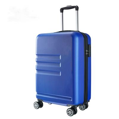 China Luxury Trolley Suitcase Wholesale ABS Travel Luggage Baggage Fashionable High Quality Light Blue Carryon For Men Women 20