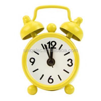 China Eco - Friendly Promotion Mini Metal Double Bell Alarm Clock For Kids for sale