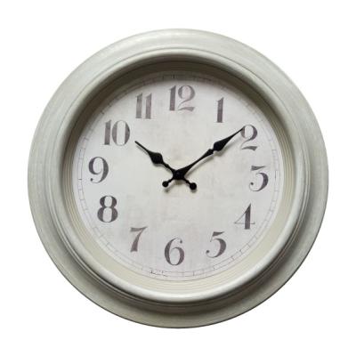 China Antique style 16 inch antique hanging plastic wall clock for decoration for sale