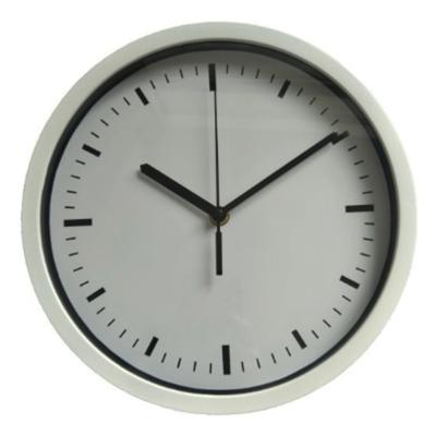 China Antique Style Simple Round Design 10 Inch Cheap Plastic Wall Clock for sale