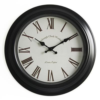 China Antique Style 18inch Roman Numeral Antique Brass Art Wall Clock for sale