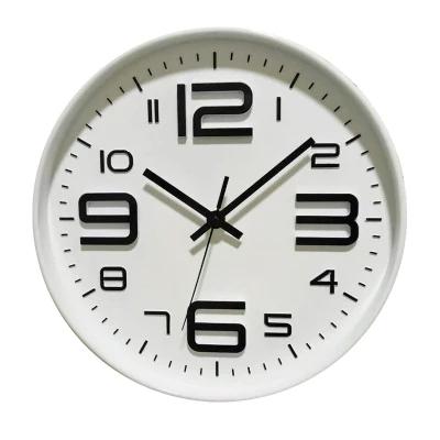 China Antique Style 3D Number Field Movement Quiet Battery Operated Quiet Wall Clocks for sale