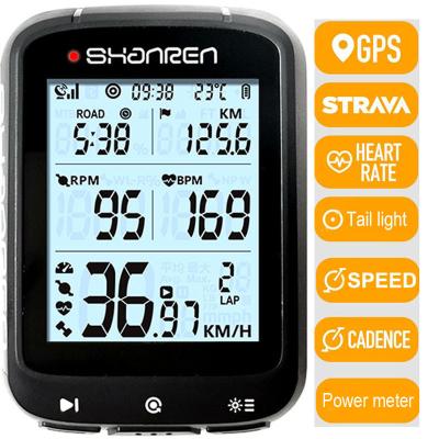 China Shanren Wireless Bike Monitor Gps Bike Computer 73x52x20mm for sale