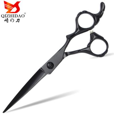 China Black High Quality Professional Hairdressing Scissors Straight Hair Scissors Cutting Scissors for sale