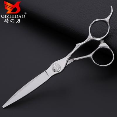 China Hot Selling JAPAN VG10 Straight Hair Scissors 6.0 Inch High Quality Hairdressing Scissors Cutting Barber Shears Custom Made for sale