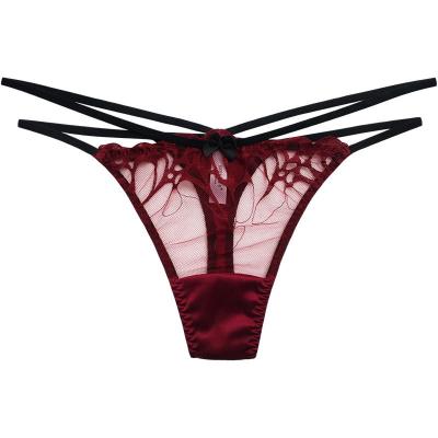 China European Mesh Hot Style Transparent Women's Sexy Lingerie Lace Underwear for sale