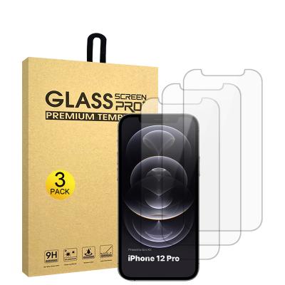 China OEM/ODM Anti-scratch 3 in 1 Screen Protector Packing Raw Material Tempered Glass Screen Protector For iPhone Screen Protector for sale