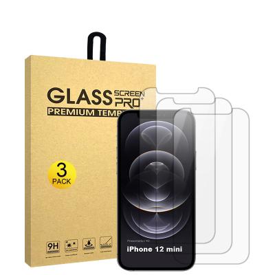 China Custom Cell Phone Factory Price 2.5D 9H 0.33mm HD Glass For iPhone 11/12 max/12pro Max Samsung Mobile Phone Tempered Glass Screen Protector for sale