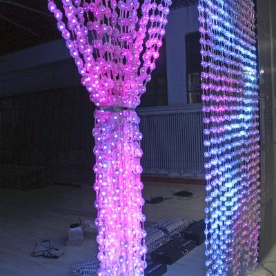 China Commercial Use Light Decoration String Curtain Fairy Wedding Video for sale