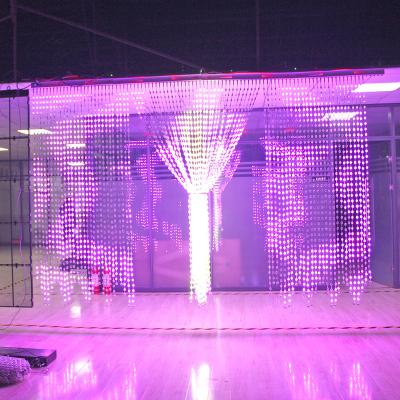 China Commercial Use DC 12V 2200nits RGB Programmable Fairy String Curtain Light for sale