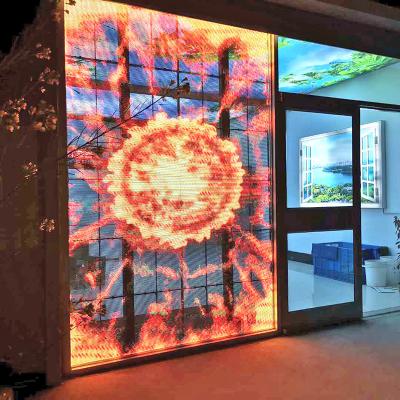 China NationStar SMD1921 LED Screen P3.91 Indoor Transparent LED Display Panel Mesh for sale