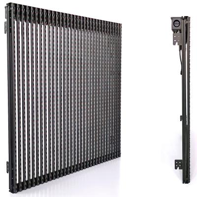 China IP67 Indoor And Outdoor Outdoor Transparent Led Media Facade Mesh Display Screen Building Illumination for sale