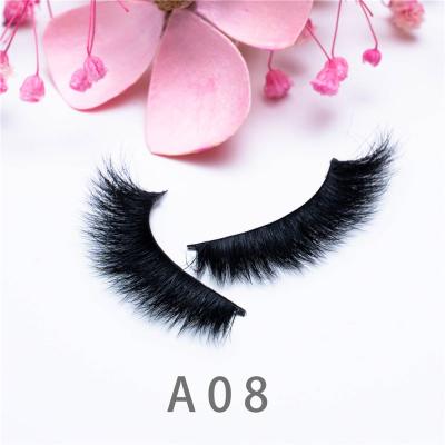 China Factory Price Natural Long Chinese Seller 16-18Mm Mink Extension Fluffy 3d Mink False Eyelashes for sale