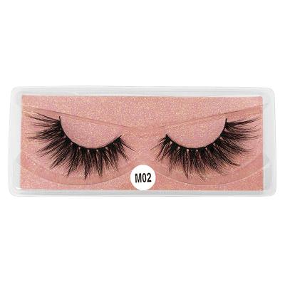 China New Product 3d Long Natural False Eyelashes 10/20/30/40/50 Color Natural Thick Eyelashes Base Set Card Pair for sale