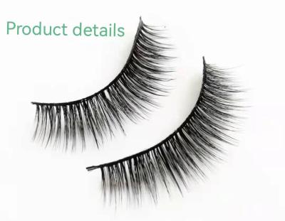 China People False Eyelashes 3D0.07 Long Natural 3 Pairs False Eyelashes Lashes Natural Black Terrier Lashes Free Package for sale