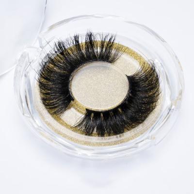 China 25mm High Quality Natural Mink Eyelash False Eyelashes 3d Mink Eyelashes for sale