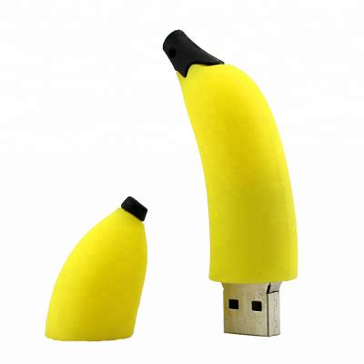 China Lovely Stick Banana Shape Pendrive Cartoon USB Flash Drive With Custom Logo for sale