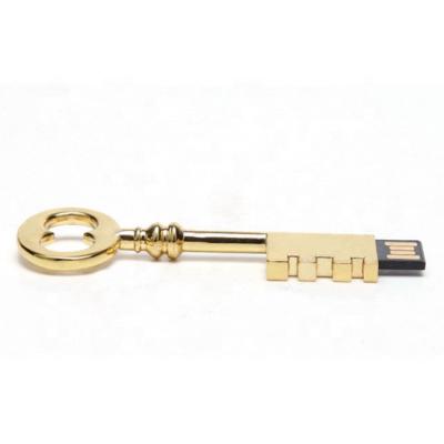 China USB Stick Gold Silver Metal Key USB Flash Drive Antique Key Support 8gb for sale