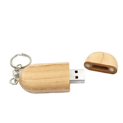 China LOGO Engraved Wood Color Flashdrive 8GB 16GB Waterproof Wooden Stick for sale