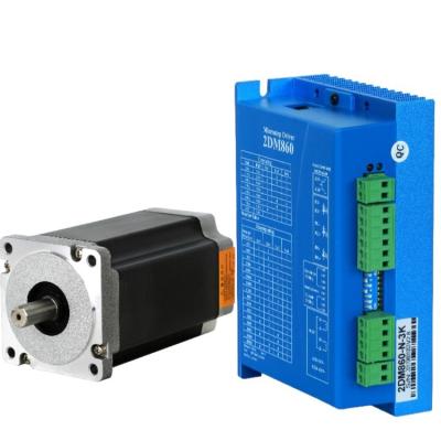 China 1.8 Degree nema 34 stepper motor 2.4 4 6 8 12N.m 2 phase Small Electric linear hybrid stepper motor 86BYG250E for sale