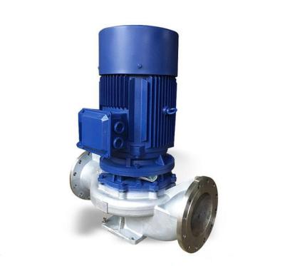 China Commercial Buildings IHG Single Stage Centrifugal Pump 316L Stainless Steel Vertical Pipeline Chemical Circulation Pump for sale