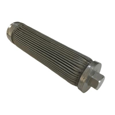 China Water Purification Metal Stainless Steel Cartridge Wire Mesh Pleated Filter Element for sale