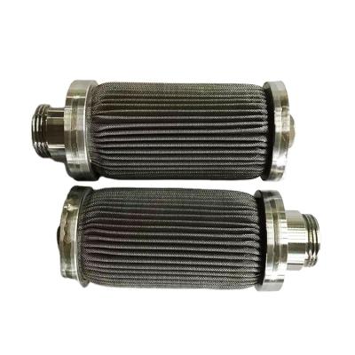 China Filtration System Pipe Form 0.2 Multilayer Pleated Metal Filters For Acid Liquid Vapor Air for sale