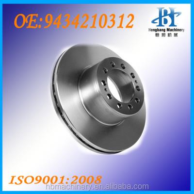 China Gray Iron 9434210312 Mercedes Actros Auto Part Truck Brake Disc for sale