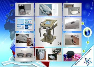 중국 트롤리를 가진 냉각 수정같은 다기능 아름다움 장비 IPL SHR 머리 제거 기계 판매용