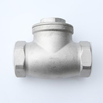 China Check Valve General Thread Swing Check Valve Stainless Steel Straight Pin Internal Thread for sale