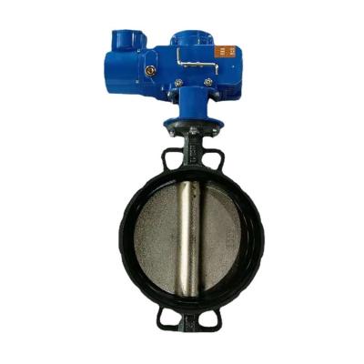 China High Performance Industrial Electric Smart Switch Valve Clip Type Soft Seal Butterfly Valve for sale