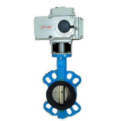 China General Soft Seal Butterfly Valve PTFE Explosion Proof Electric Electric Butterfly Valve for sale