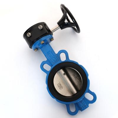 China General handle for holding butterfly valve water valve manual two way soft seal cast iron butterfly valve for sale