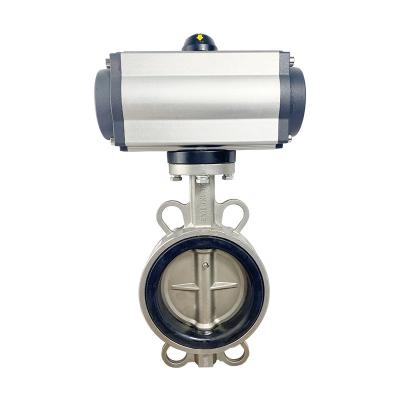 China General Pneumatic Soft Type Regulation Stainless Steel Butterfly Valve Seal Wafer Butterfly Valve for sale