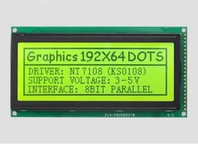 중국 COB COG 그래픽 LCD 모듈 192*64 문자 점 행렬 LCD 디스플레이 Rohs 판매용