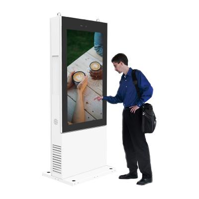 China 3G Camera Human Sensor Printer 55 Inch Big Large Outdoor Advertising Screen Totem IP65 Waterproof Dustproof Digital Signage Kiosk for sale