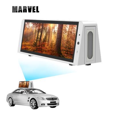 China Outdoor Box P5 P3 Car Android Touch Digital Signage LCD VCR Supplier Advertise Taxi Top Led Display for sale