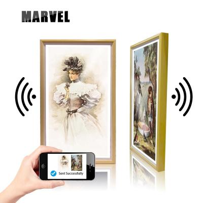 China Wifi 21.5 inch wifi smart nft mini hd 4k digital photo video image for sale